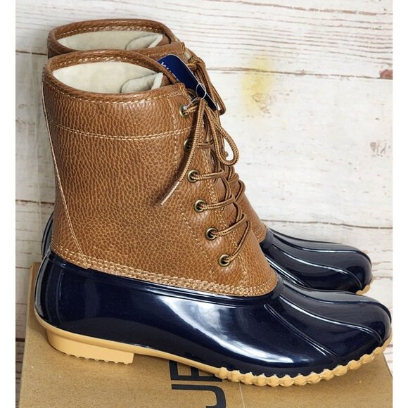 JBU by Jambu Maplewood Waterproof Navy Tan Women’s Boots 7.5M Fall 2022 Comfort - Picture 5 of 12